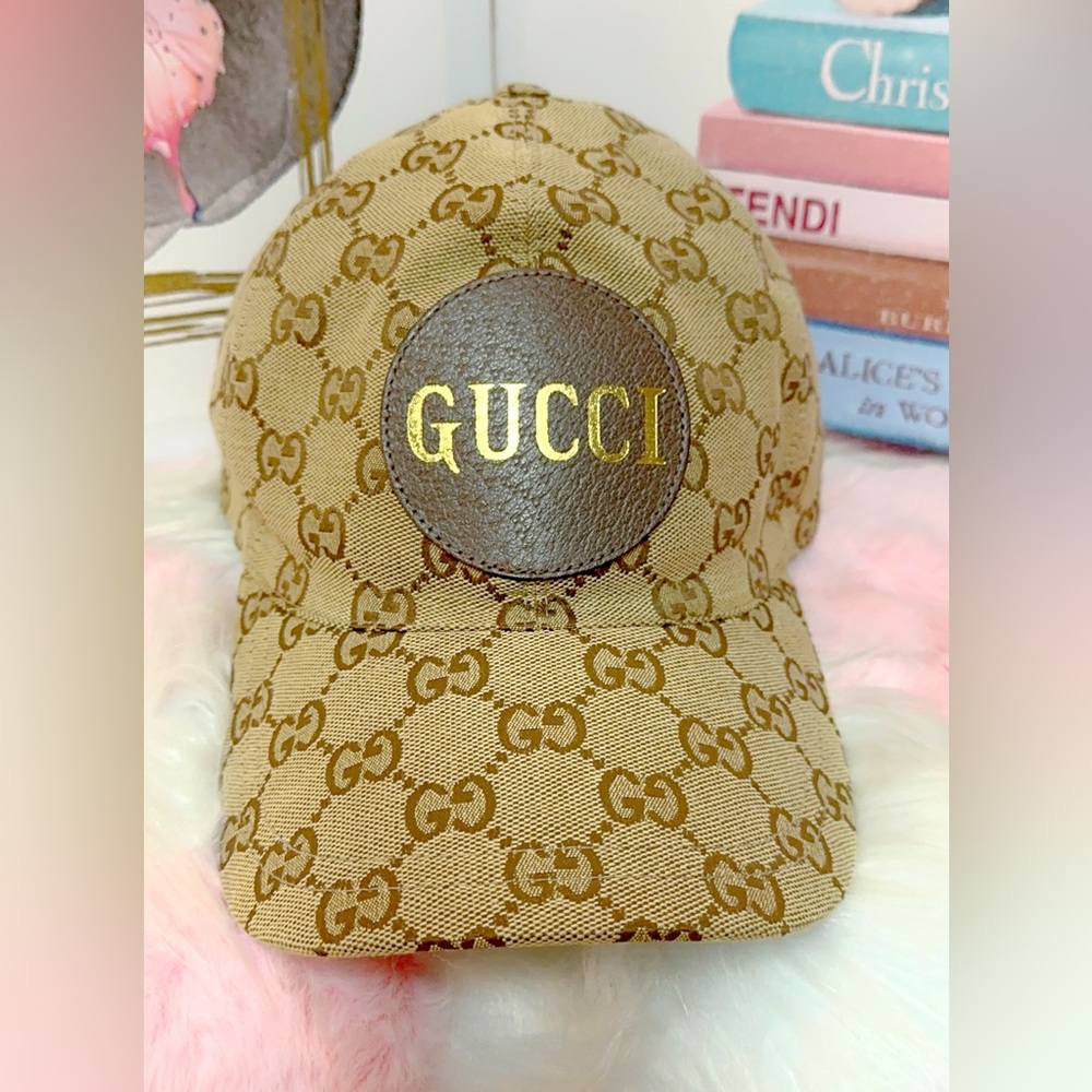 Gucci Brown Monogram Unisex Baseball Cap, Size Large - Picture 5 of 12